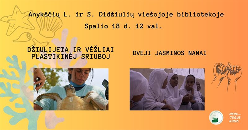 „Nepatogaus kino“ seansai / Filmas „Džiulijeta ir vėžiai plastikinėj sriuboj“ / „Dveji Jazminos namai“