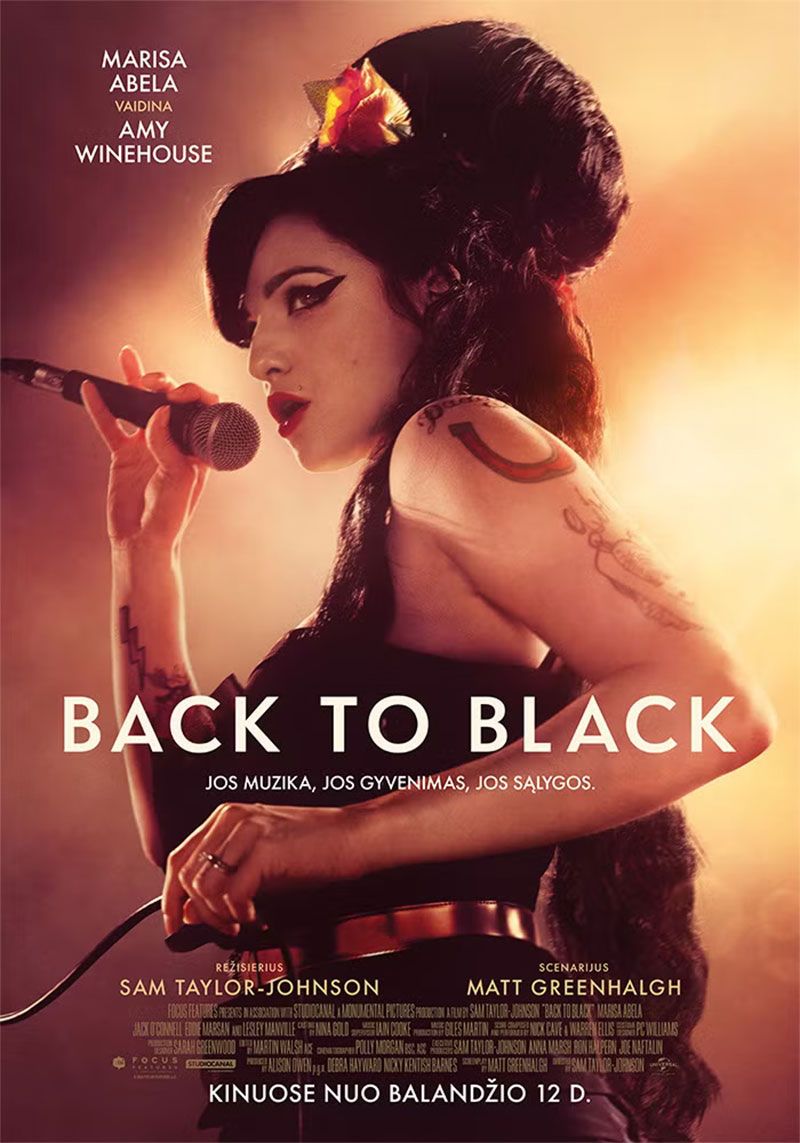 Kino filmas „Back To Black“ (2024m.,Trukmė: 2 val 02 min)