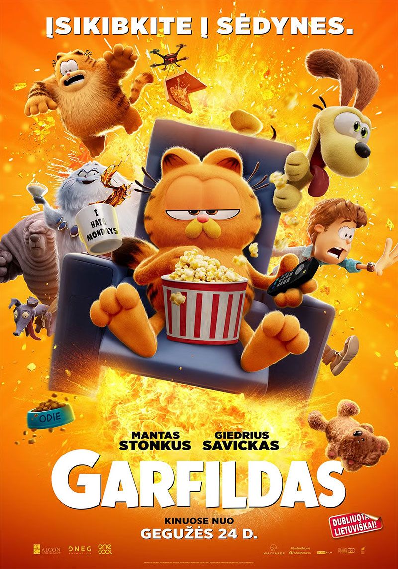 Animacinis kino filmas „Garfildas“ (2024m., Trukmė: 1h 41 min)