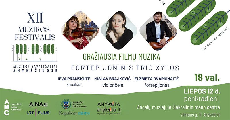 Fortepijoninis Trio Xylos „Gražiausia filmų muzika“