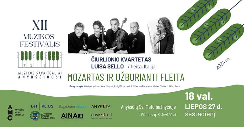 Festivalis „Muzikos savaitgaliai Anykščiuose“ / Koncertas „Mocartas ir užburianti fleita“