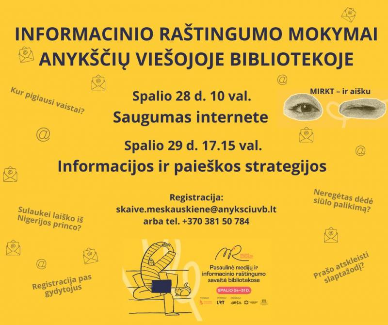  Informacinio raštingumo mokymai „Informacijos ir paie6kos strategijos“