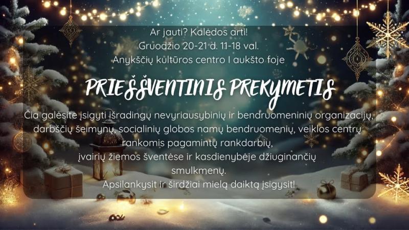 Mugė „Priešventinis prekymetis“ / Pirmoji diena