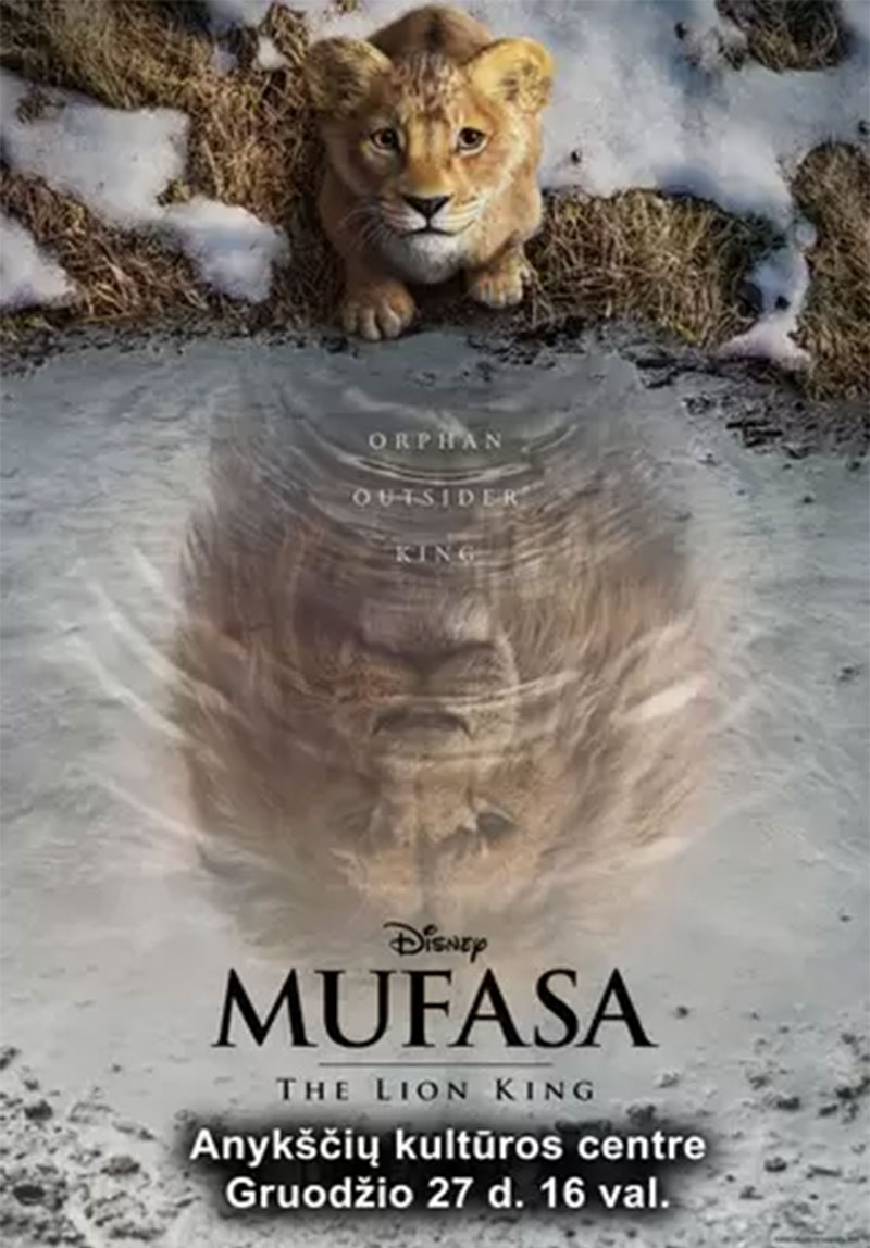 Mufasa. Liūtas karalius (2024 m., Trukmė: 1 h 25 min)